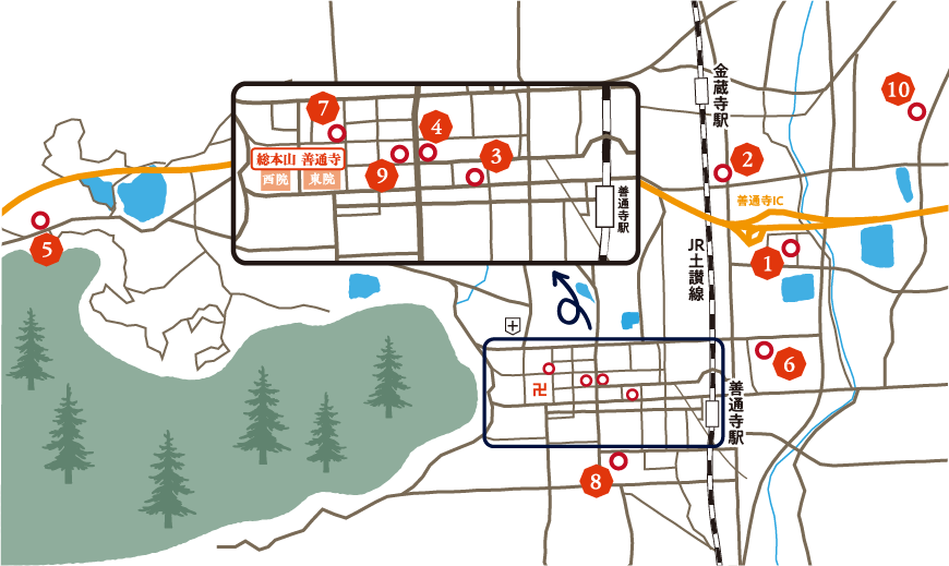 つながる善通人MAP